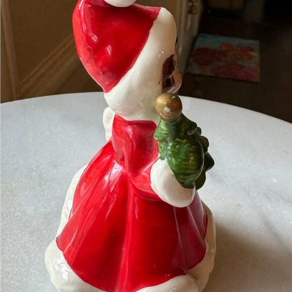 Vintage Lefton Christmas Girl with Tree MCM Japan - Picture 5 of 7